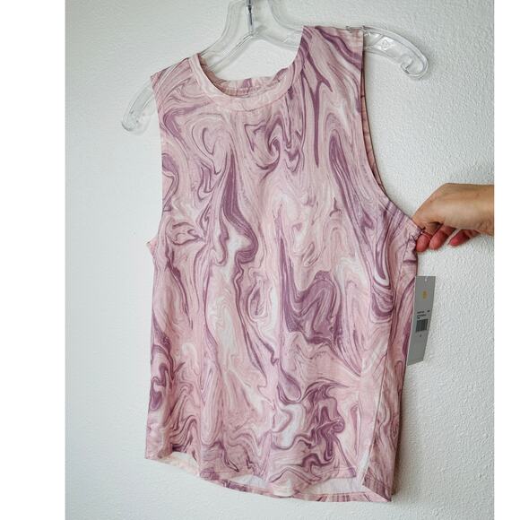 NWT Spiritual Gangster Pink Marble High Neck Active Muscle Tank S - Picture 5 of 12